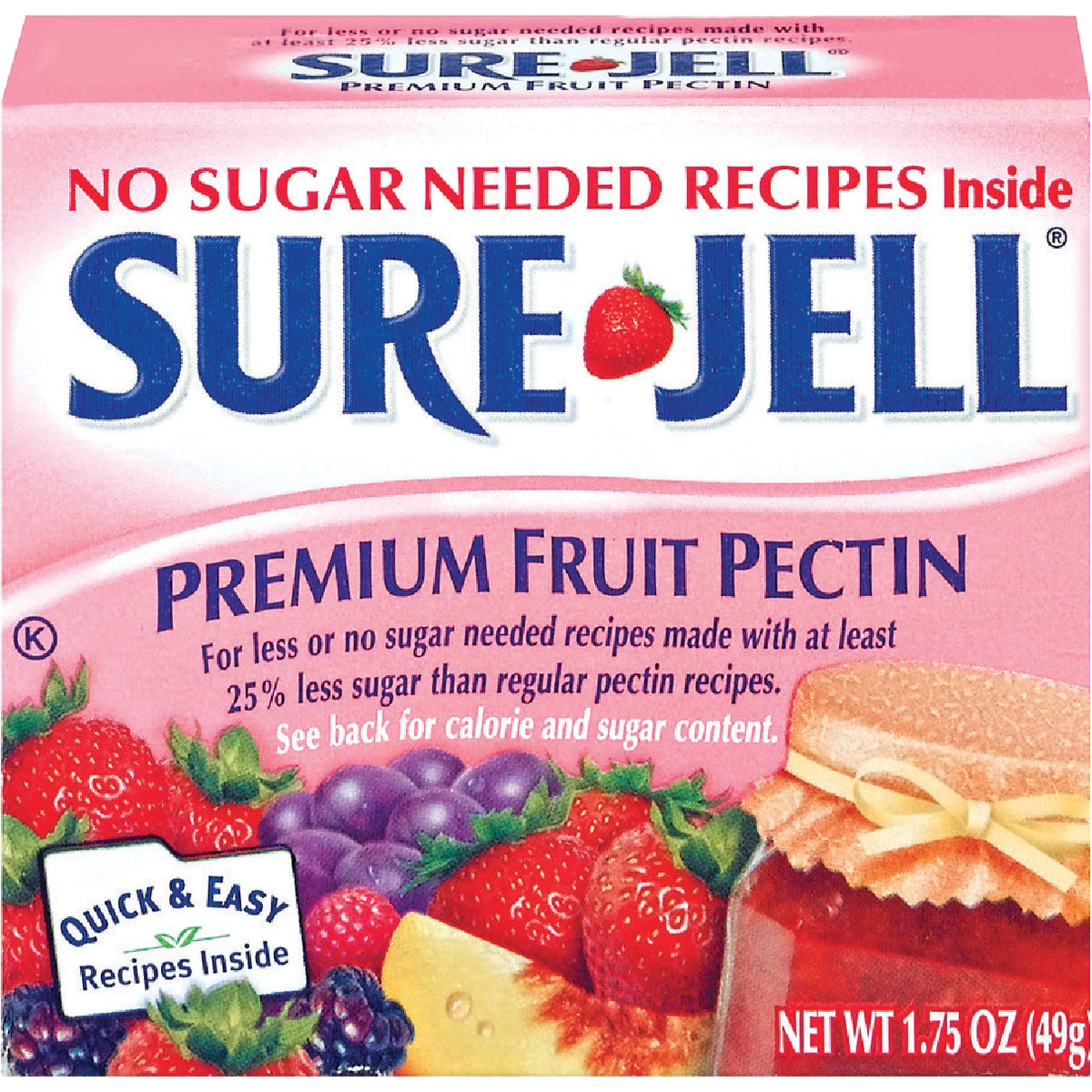 Sure-Jell 118782 Sure-Jell 1.75 Oz. No Sugar Fruit Pectin 118782