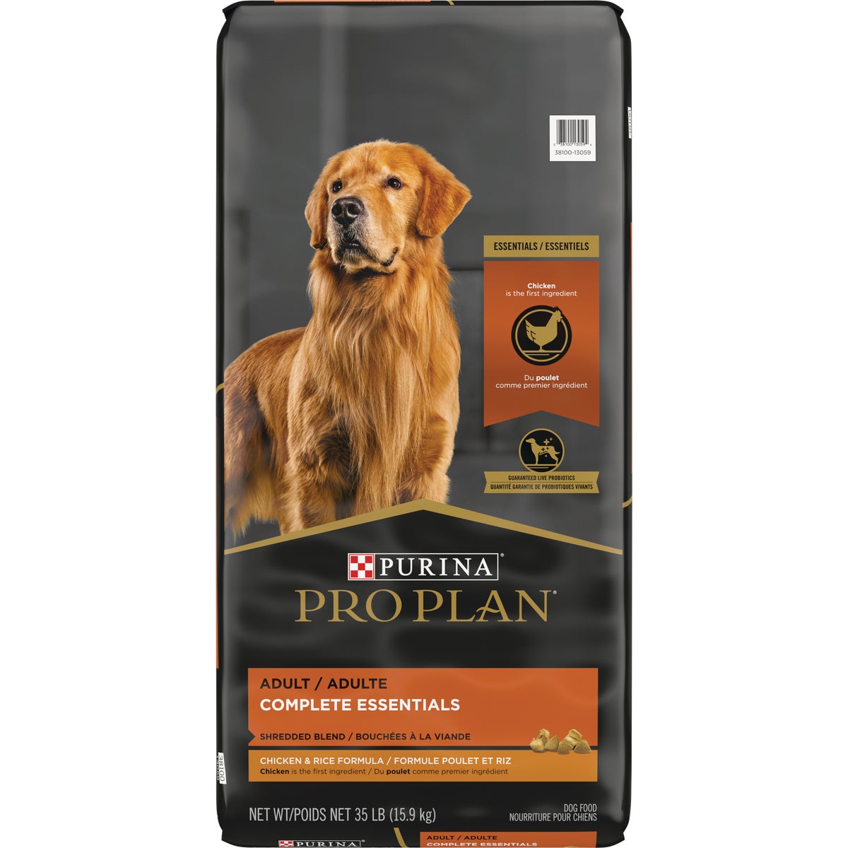 Pro Plan Purina 381435 Purina Pro Plan Shredded Blend 35 Lb. Chicken & Rice Flavor Adult Dry Dog Food 381435