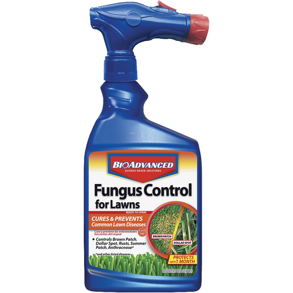 BioAdvanced 701270A BioAdvanced 32 Oz. Ready To Spray Hose End Fungus Control For Lawns 701270A