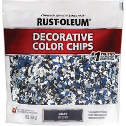Rust-Oleum 301359 Decorative Color Chips, Gray Blend, 1lb