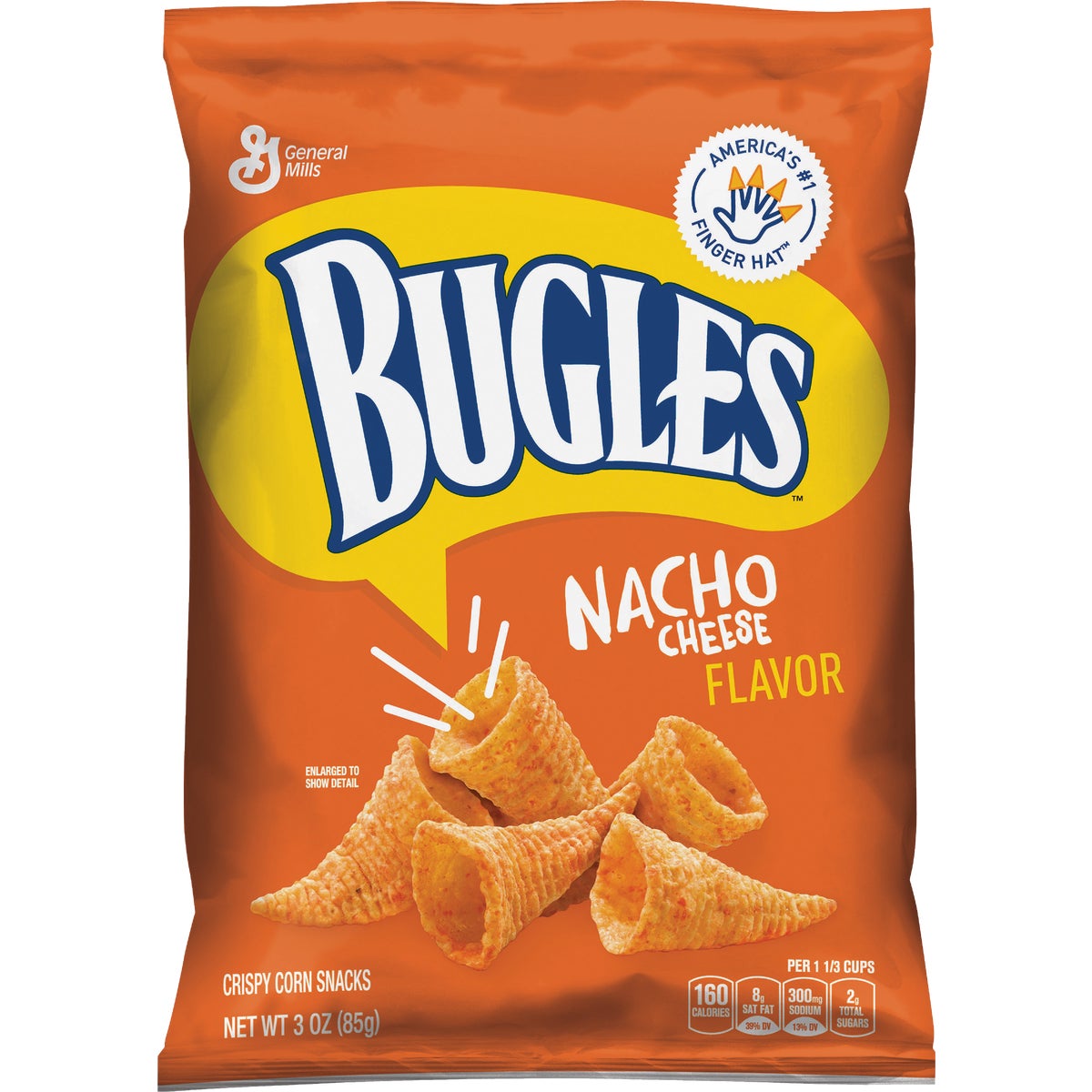 Bugles 121839 Bugles 3 Oz. Nacho Corn Snack 121839 Pack of 6