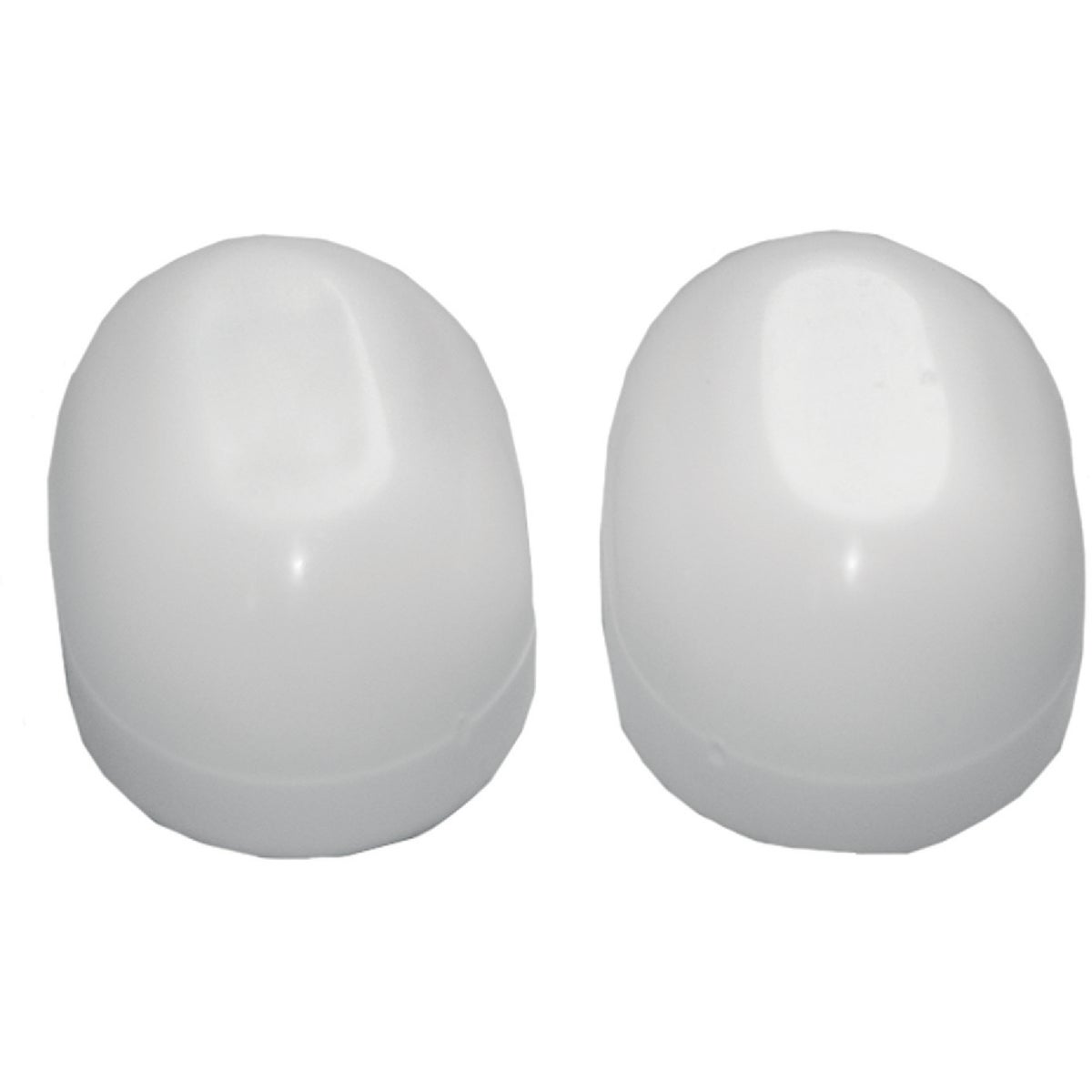 Lasco 04-3913 Lasco Oval White Plastic Snap-On Toilet Bolt Caps (2 Ct.) 04-3913