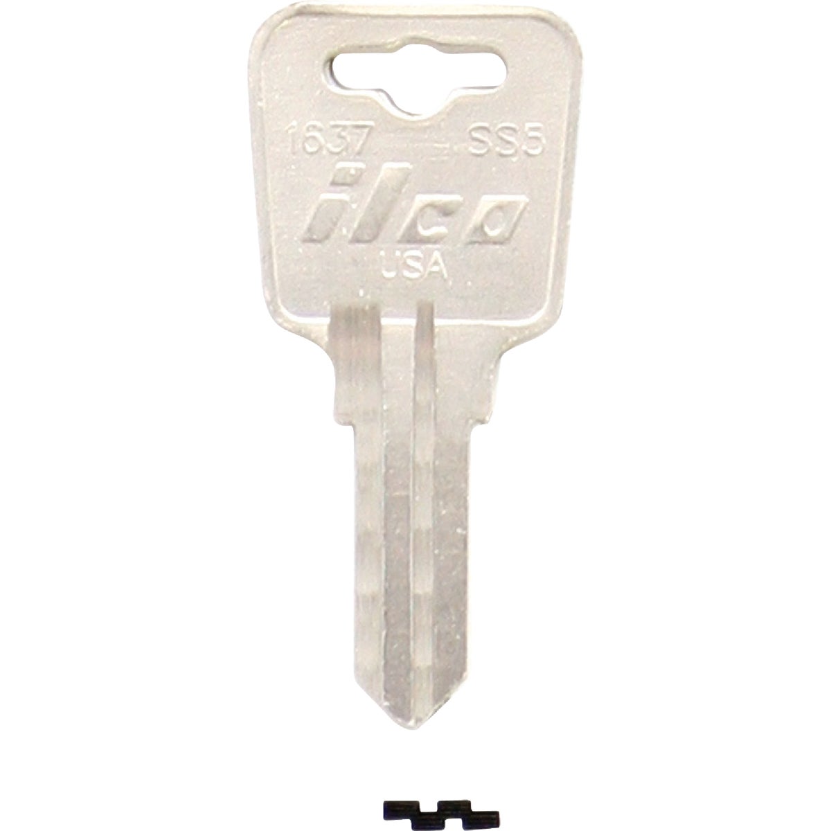 Sentry ILCO NULL ILCO Sentry Nickel Plated Safe Key SS5 / 1637 (10-Pack)