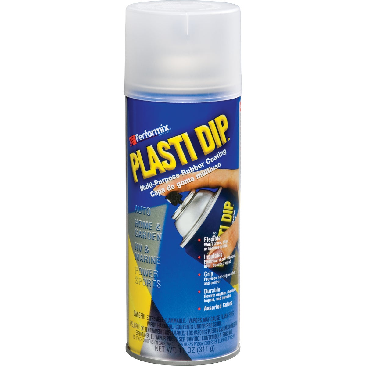 PLASTI DIP Performix 11209-6 Performix Plasti Dip Clear 11 Oz. Aerosol Rubber Coating Rubber Coating Spray Paint 11209-6