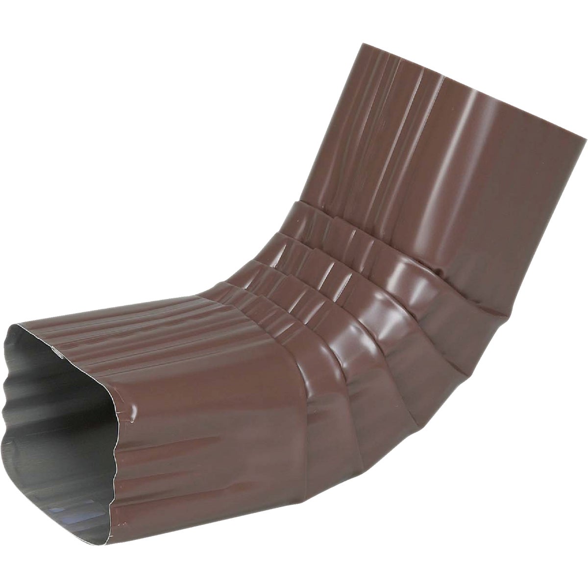 Spectra Metals 4AELRTB Spectra Metals 3 x 4 In. Aluminum Brown Front Downspout Elbow 4AELRTB