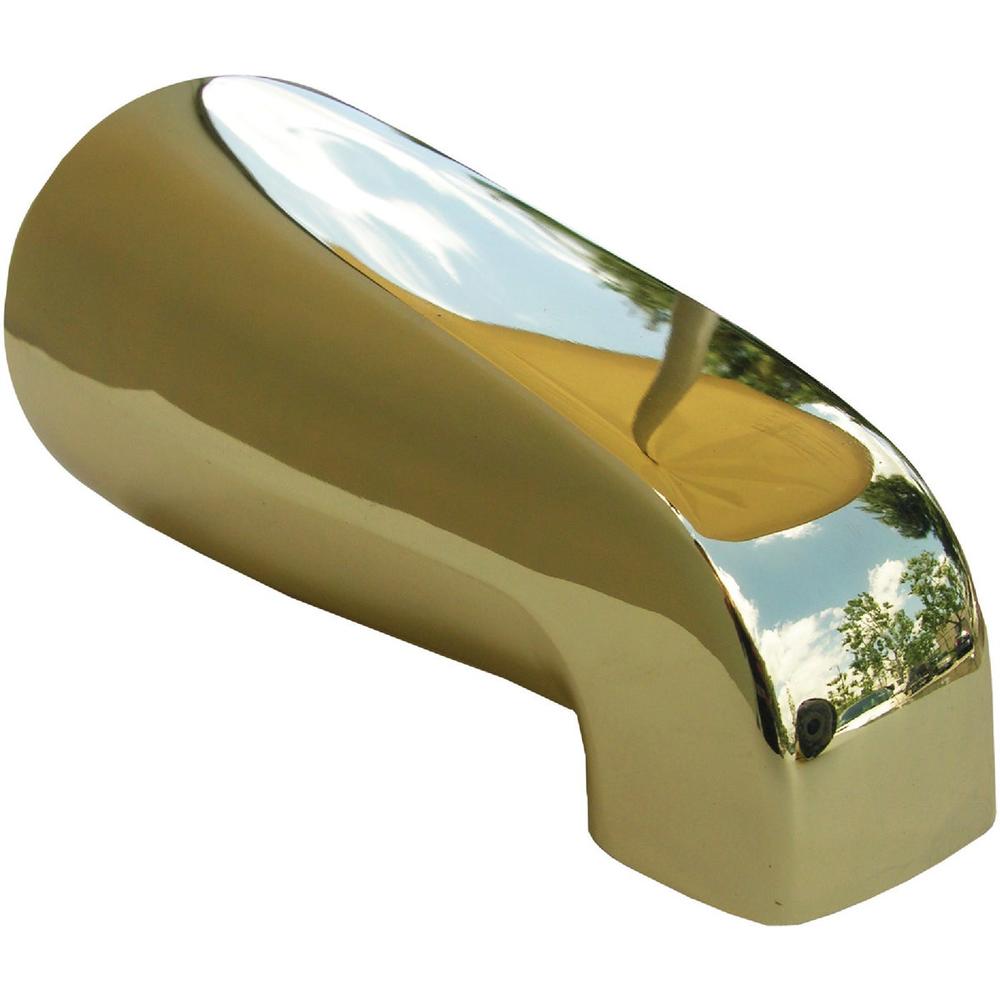 Lasco 08-1103 Lasco 4-Way Polished Brass Bathtub Spout with Diverter 08-1103