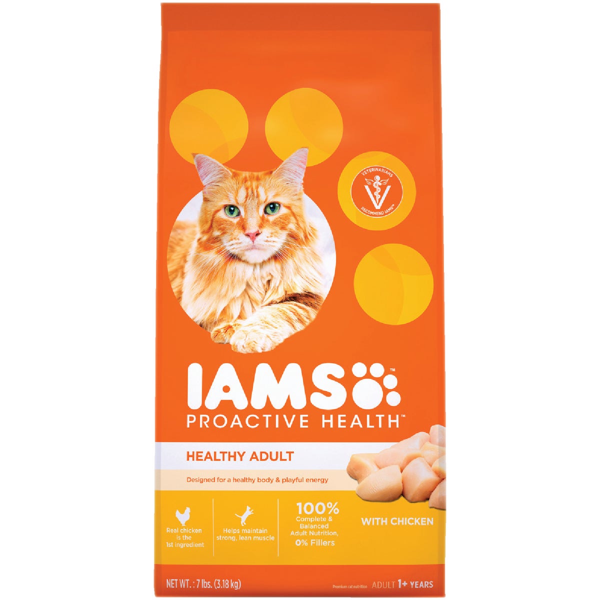 Iams 111253 Iams Proactive Health 7 Lb. Chicken Flavor Adult Dry Cat Food 111253