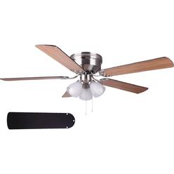 Home Impressions CF52ADO5BN-B Home Impressions Adobe 52 In. Brushed Nickel Ceiling Fan with Light Kit CF52ADO5BN-B