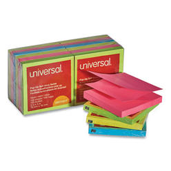 Universal Studios UNIVERSAL OFFICE PRODUCTS UNV35617 Universal® NOTE,3X3 FANFOLD 12PK,AST UNV35617