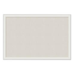 U-Brands SMEAD MANUFACTURING COMPANY Smead Manufacturing UBR2074U0001 30 x 20 in. Linen Bulletin Board with Decor Frame&#44; Natural & White
