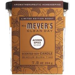 Mrs. Meyer's 329883 Mrs. Meyer's Clean Day 7.2 Oz. Acorn Spice Large Soy Candle 329883
