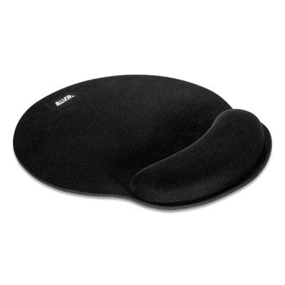 ALLSOP, INC. 30203 Allsop® MousePad Pro Memory Foam Mouse Pad with Wrist Rest, 9 x 10, Black 30203