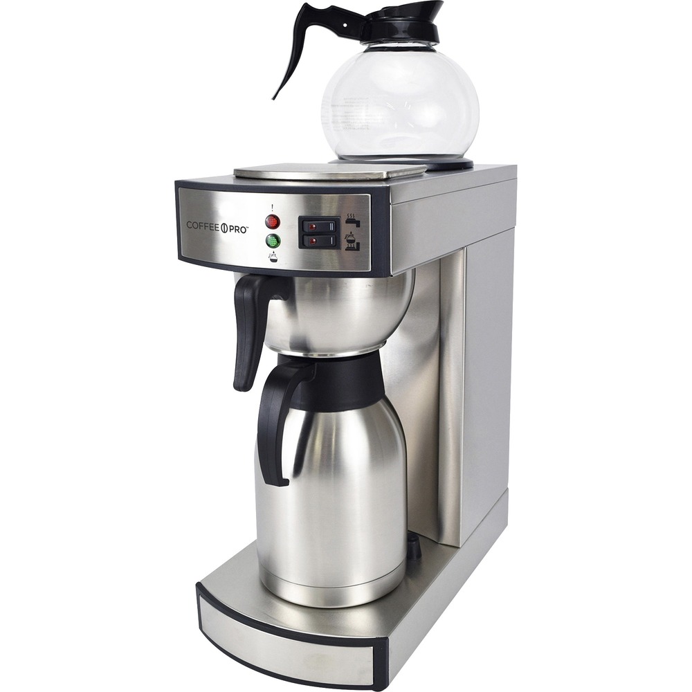 Coffee Pro CPRLT Coffee Pro Commercial Coffeemaker - 2.32 quart - Stainless Steel - Stainless Steel Body