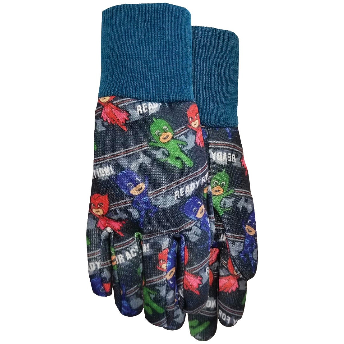Midwest Gloves & Gear PJ102T-T-DB-12 Midwest Gloves & Gear PJ Masks Toddler Jersey Gloves PJ102T-T-DB-12