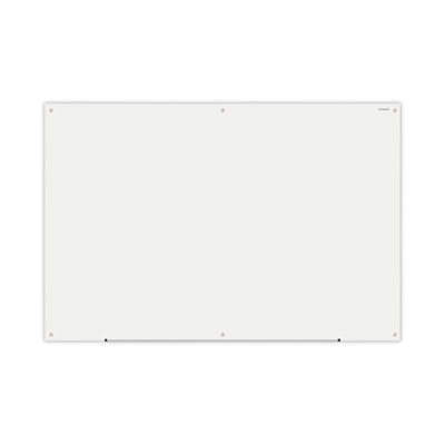 Universal Studios UNIVERSAL OFFICE PRODUCTS UNV43234 Universal® Frameless Glass Marker Board, 72 x 48, White Surface UNV43234