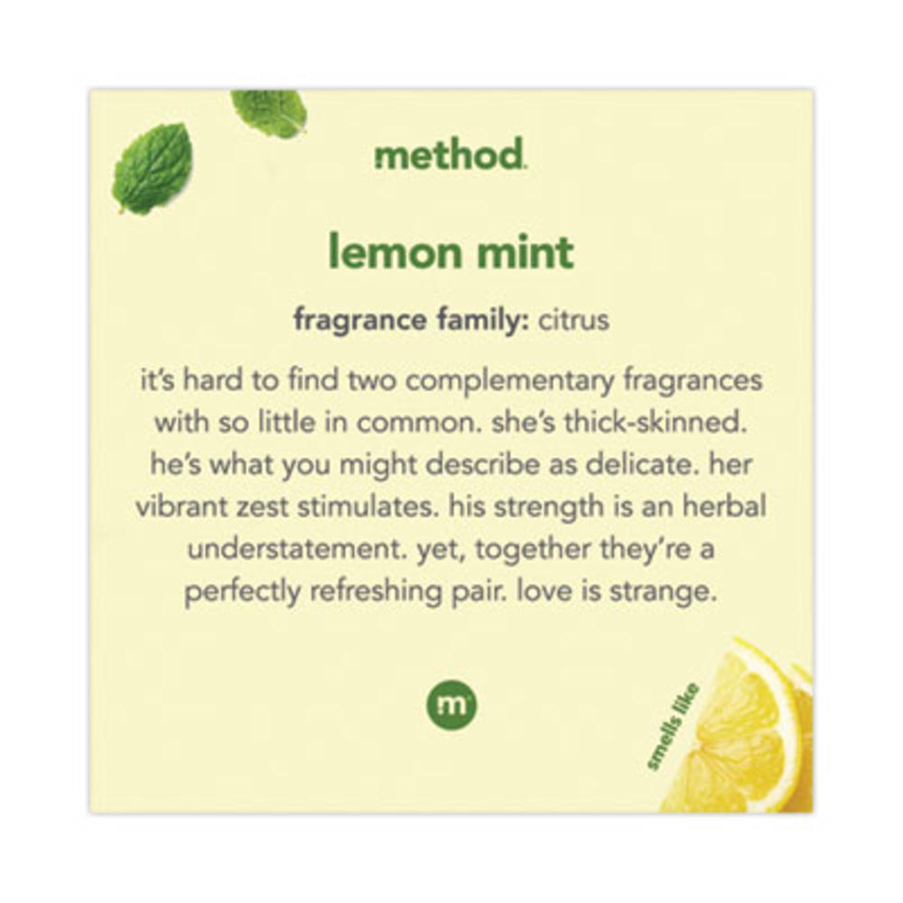 METHOD PRODUCTS INC. 11621 Method® Foaming Hand Wash, Lemon Mint, 10 Oz Pump Bottle 11621