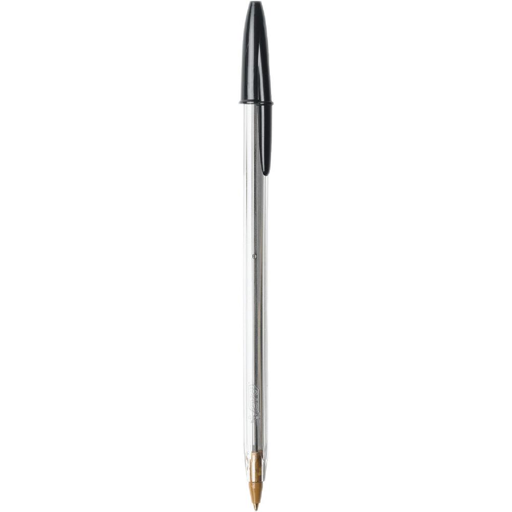 BIC MSP21BLK Bic Cristal Medium Point Black Ball Pen (2-Pack) MSP21BLK