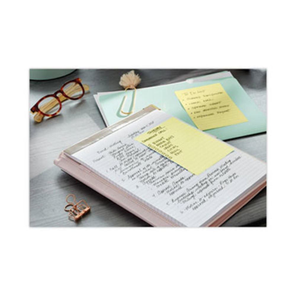 Post-it Greener Notes 3M/COMMERCIAL TAPE DIV. 660-RP Post-it® Greener Notes NOTE,POST-IT,4X6,12/PK,YW 660-RP