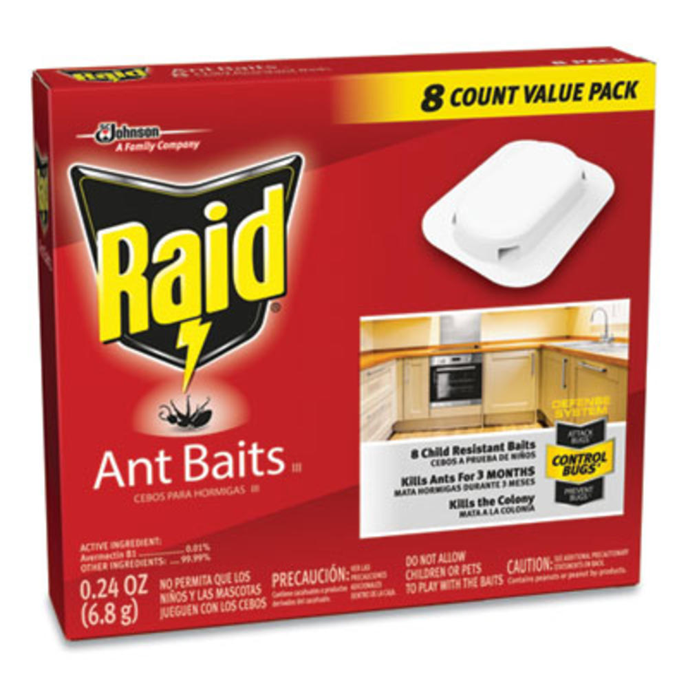 Raid SC JOHNSON 697329 Raid® Ant Baits, 0.24 Oz, 8/box, 12 Boxes/carton 697329