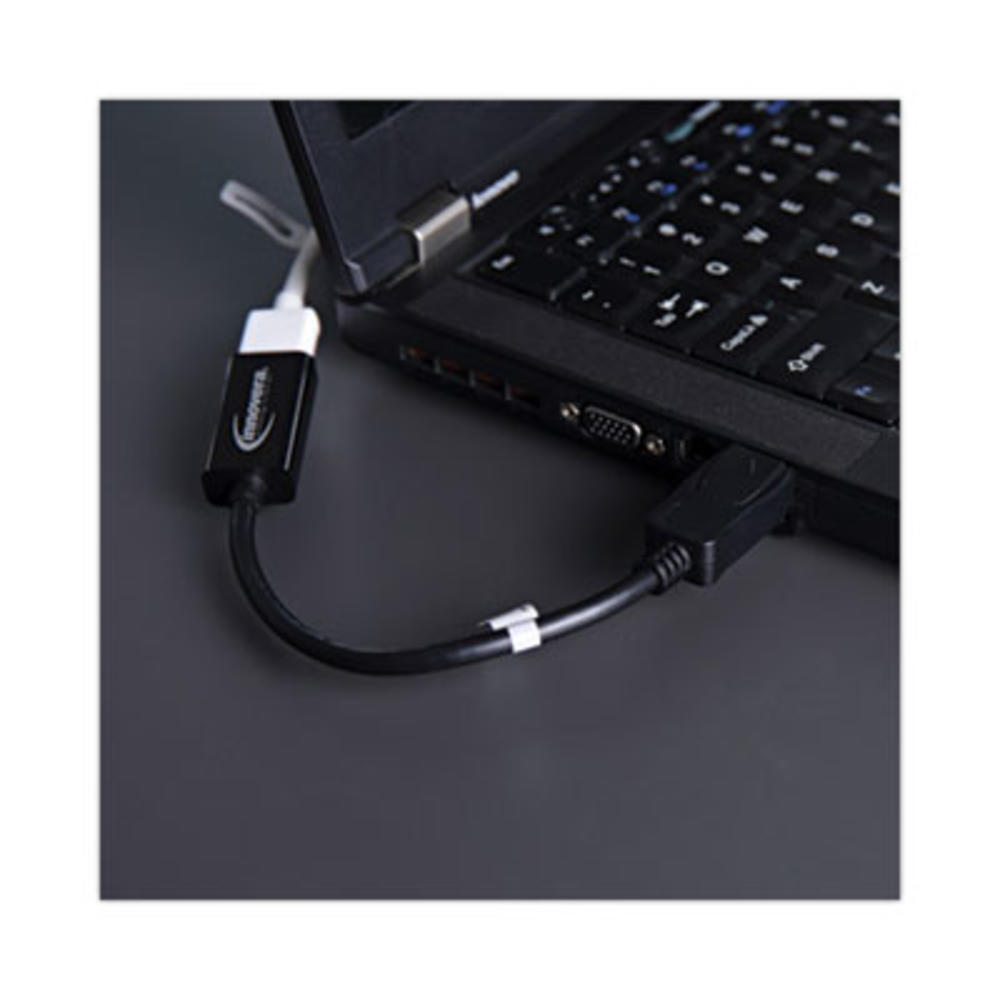 INNOVERA IVR30042 Innovera® DisplayPort-HDMI Adapter, 0.65 ft, Black IVR30042