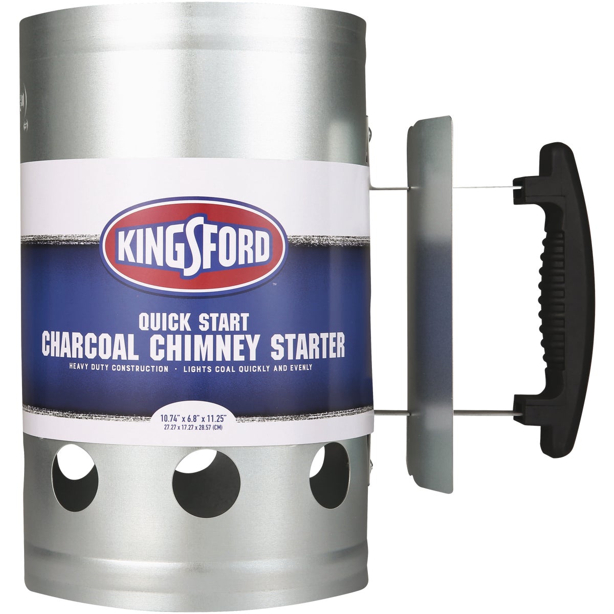 Kingsford BBP0466 Kingsford Quick Start 6.8 In. Zinc-Plated Steel Chimney Charcoal Starter BBP0466