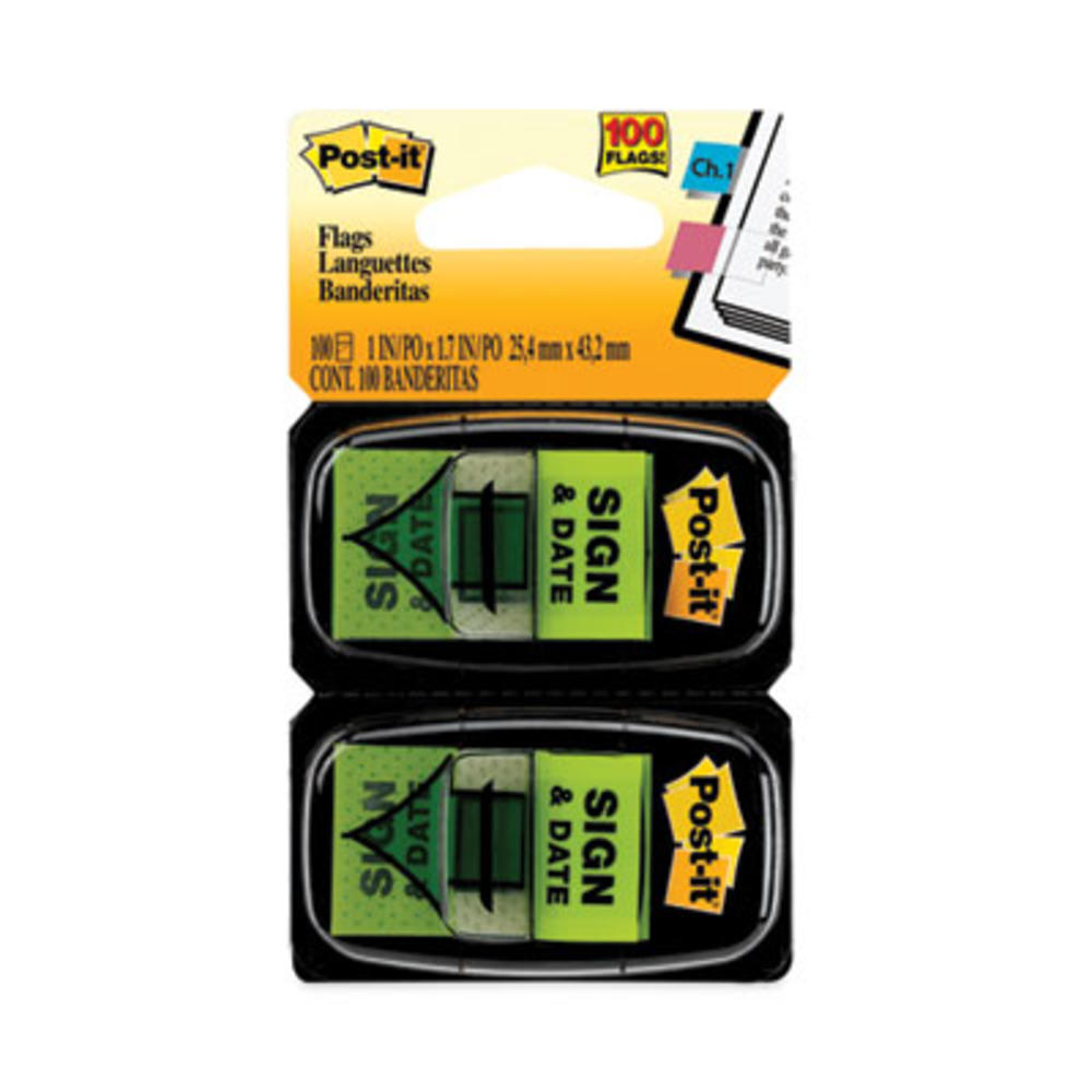 Post-it Flags 3M/COMMERCIAL TAPE DIV. 680-SD2 Post-it® Flags FLAG,SIGN/DATE 2PK/50 680-SD2
