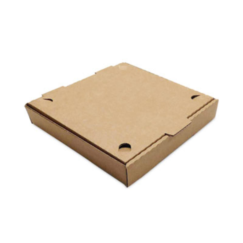 BluTable REMCODA LLC REM-BX-KRSTCK-10KSBFL BluTable Pizza Boxes, 10 x 10 x 2, Kraft, Paper, 50/Pack REM-BX-KRSTCK-10KSBFL