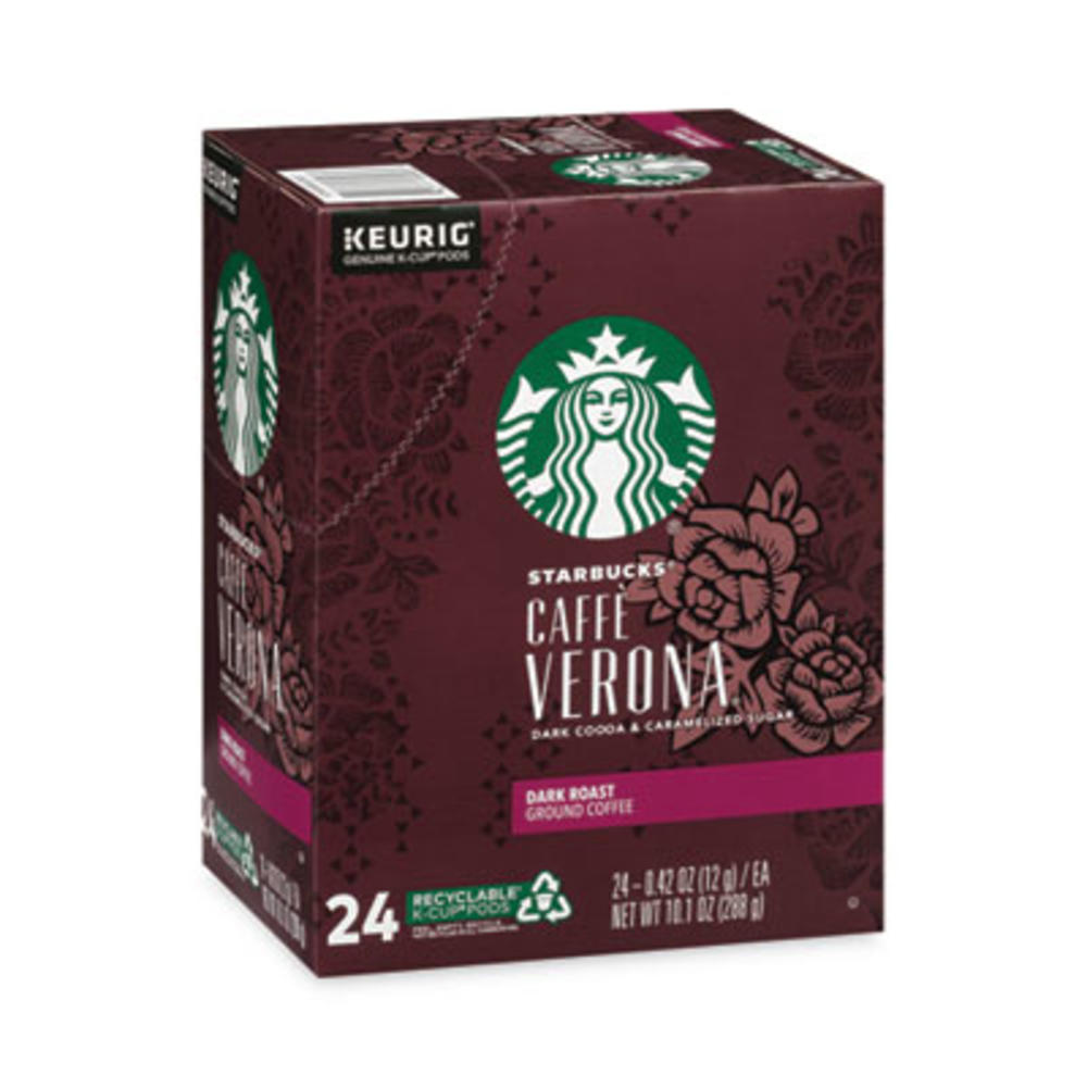 Starbucks KEURIG DR PEPPER 12434951 Starbucks® Caffe Verona Coffee K-Cups Pack, 24/box 12434951