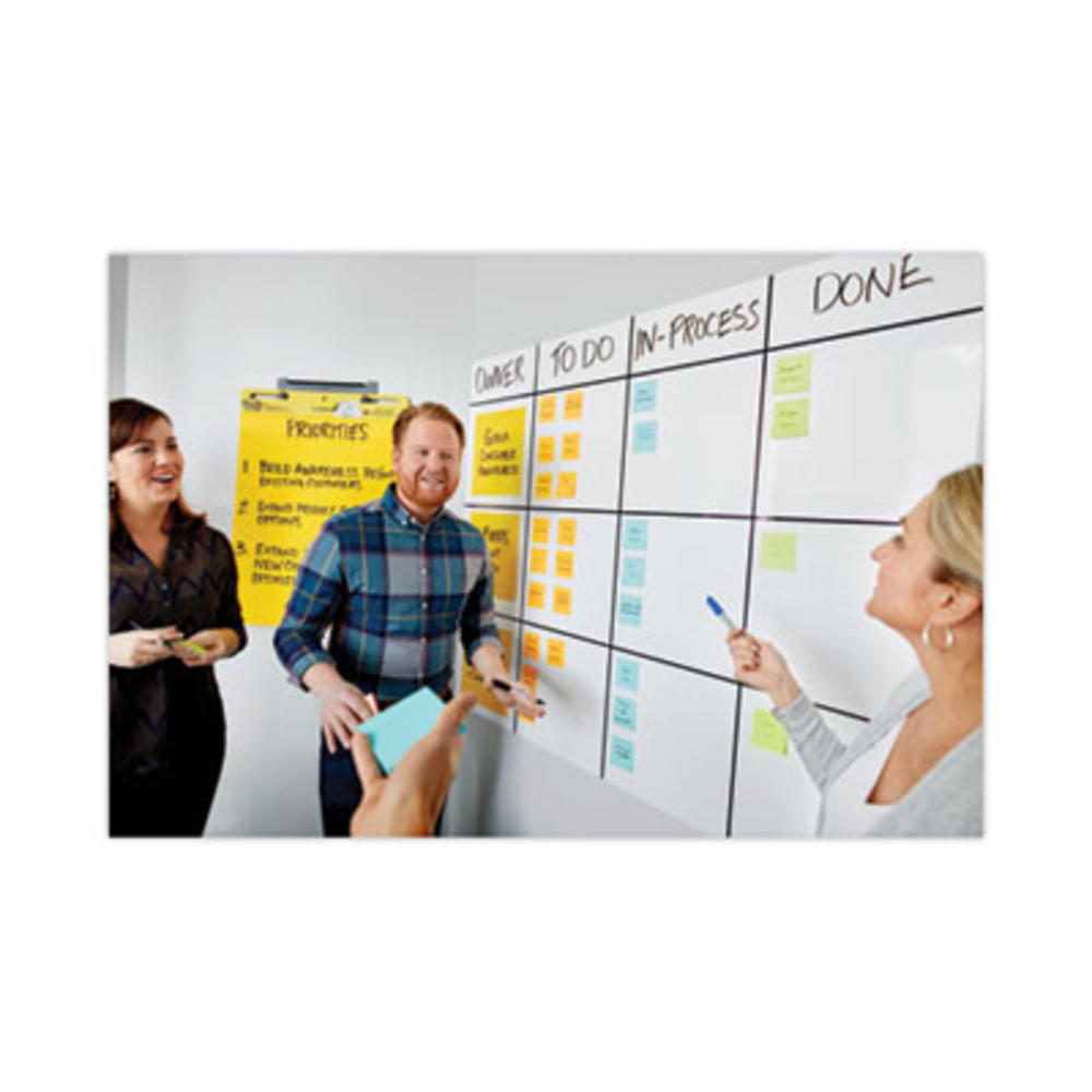 Post-it 3M/COMMERCIAL TAPE DIV. DEF8X4 Post-it® Dry Erase Surface with Adhesive Backing, 96 x 48, White Surface DEF8X4