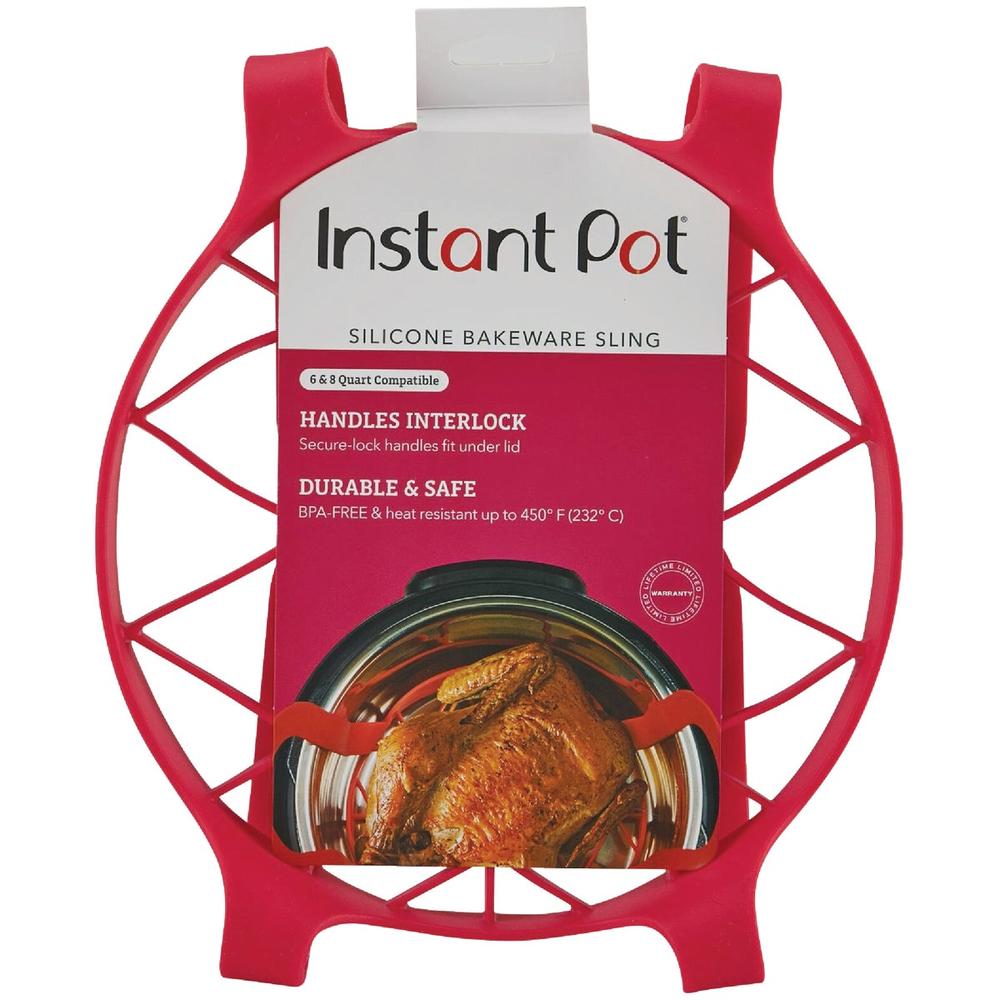 Instant Pot 5252048 Instant Pot Red Silicone Bakeware & Steamer Sling Basket 5252048