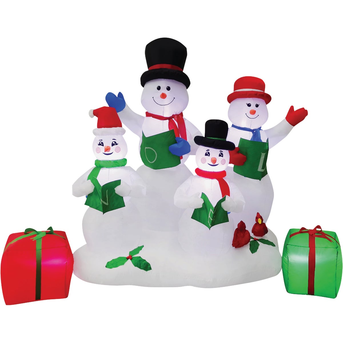 SIM Supply, Inc. 4124116 6 Ft. LED Snowman Family Airblown Inflatable 4124116