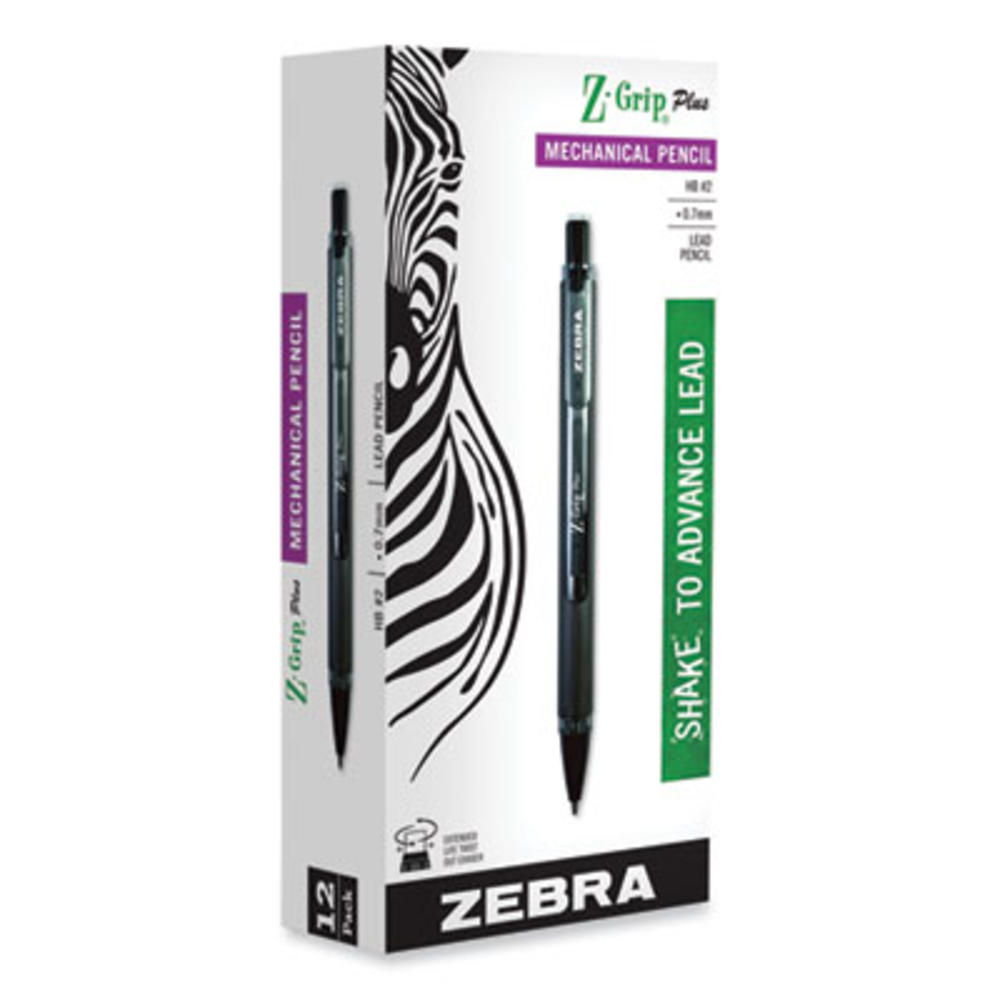 ZEBRA PEN CORP. 55410 Zebra® PENCIL,Z-GRIP,PLUS,7MP,BK 55410