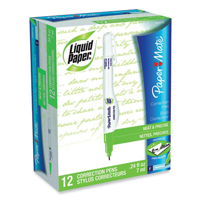 Paper Mate Liquid Paper SANFORD 5620115 Paper Mate® Liquid Paper® Correction Pen, 6.8 Ml, White 5620115
