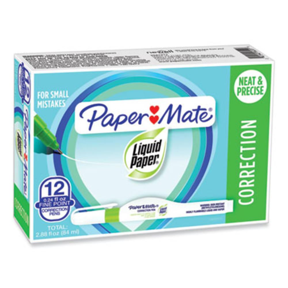 Paper Mate Liquid Paper SANFORD 5620115 Paper Mate® Liquid Paper® Correction Pen, 6.8 Ml, White 5620115