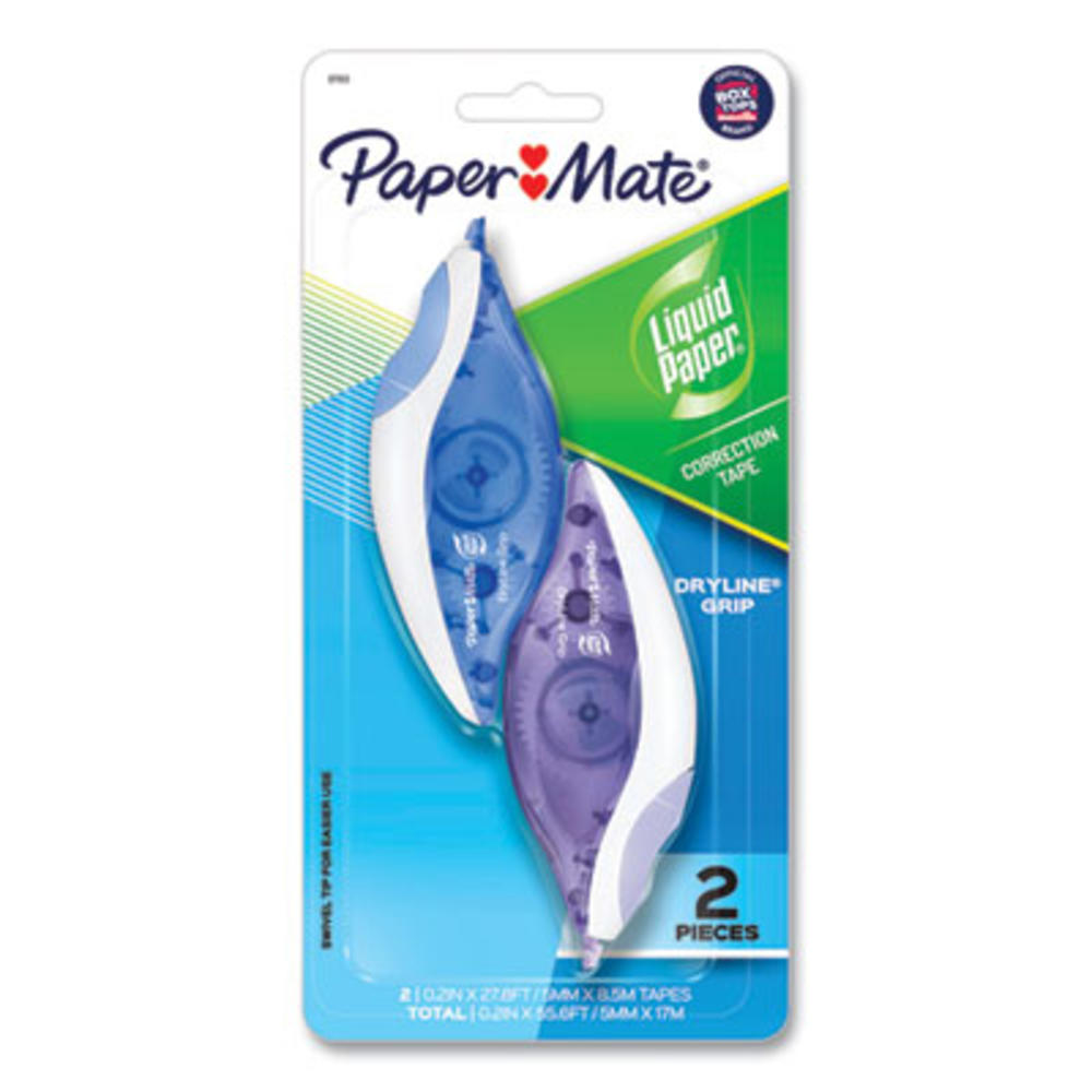 Paper Mate Liquid Paper SANFORD 87813 Paper Mate® Liquid Paper® TAPE,CORR,DRYLINE,GRIP2PK 87813