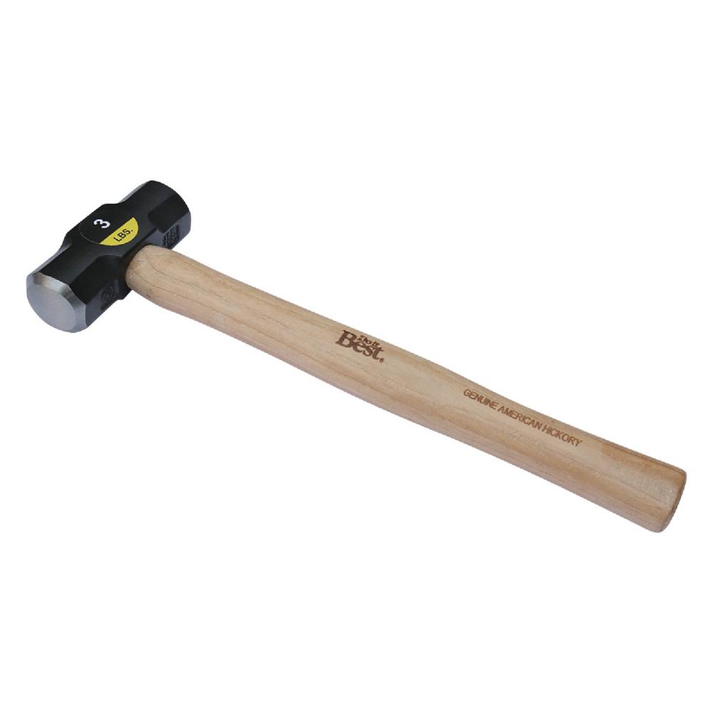 SIM Supply, Inc. 30914 Do it Best 3 Lb. Steel Double Face Drilling Hammer with Hickory Handle 30914