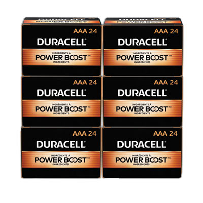 Duracell Power Boost Coppertop Alkaline Aaa Batteries, 24/Box