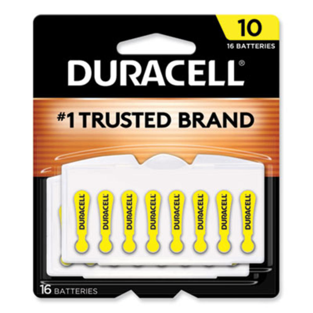 DURACELL PRODUCTS COMPANY DA10B16 Duracell® Hearing Aid Battery, #10, 16/pack DA10B16
