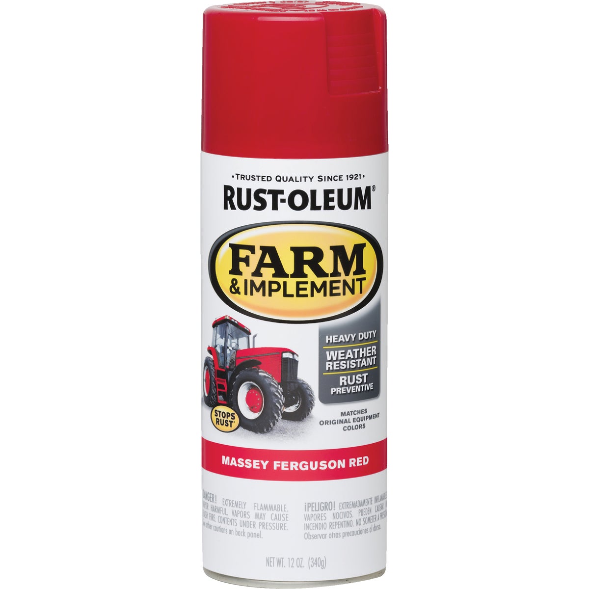 Rust-Oleum 280134 Rust-Oleum 12 Oz. Massey Ferguson Red Farm & Implement Spray Paint 280134