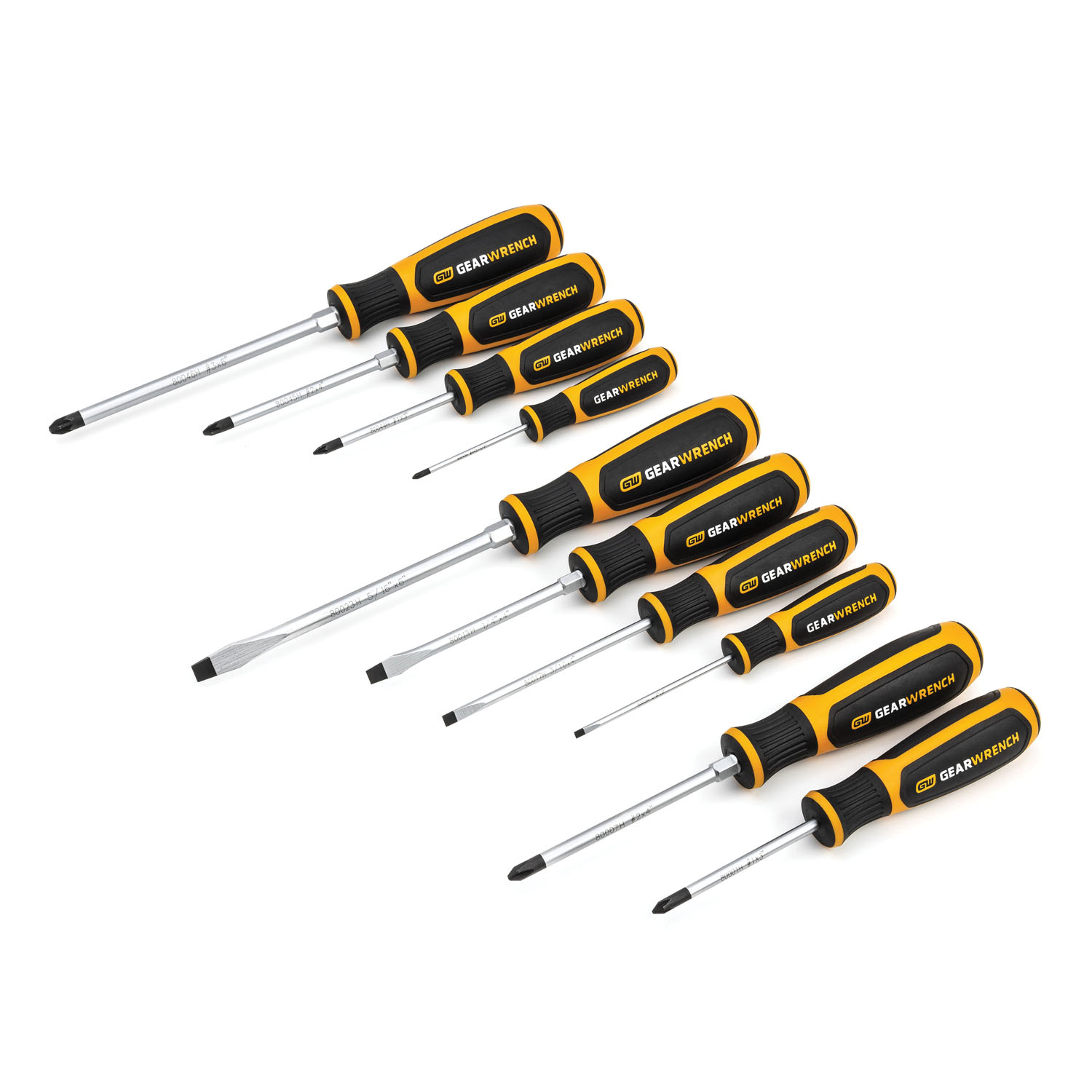 GearWrench 80060H 10 Pc. Combination Dual Material Screwdriver Set 80060H