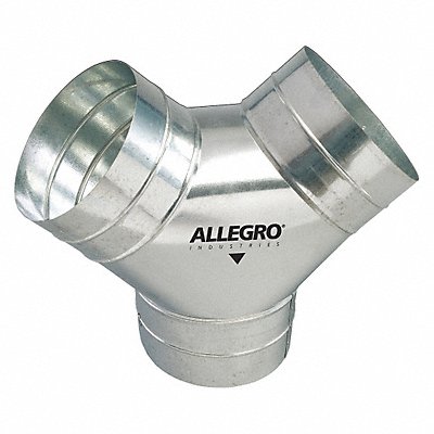 Allegro Industries Allegro 9500-Y Allegro Industries Duct to Duct Connector: 8 in Outlet Dia, For Use With 8 in Circular Ducting, Silver, Steel  95