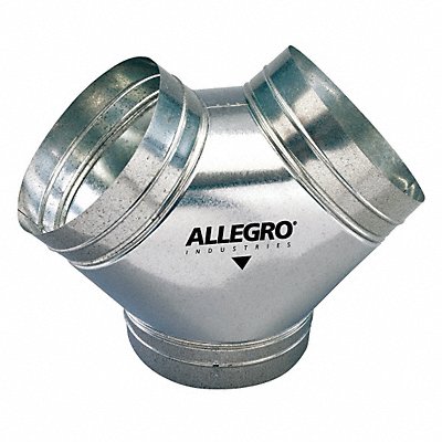 Allegro Industries Allegro 9550-Y Allegro Industries Duct to Duct Connector: 12 in Outlet Dia, For Use With 12 in Circular Ducting, Silver, Steel