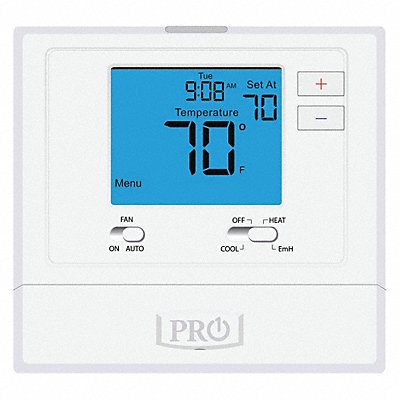 Pro1 Iaq T721 Pro1 Iaq Low Voltage Thermostat: Digital, Heat or Cool, Manual, Cool-Emergency Heat-Heat-Off, Adj  T721