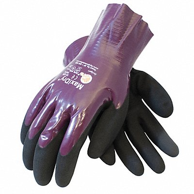 Pacific Helmets Pip 56-426/XXL Pacific Helmets Coated Gloves: 2XL ( 11 ), Foam, Microporous Nitrile, Palm, Double Dipped, Full Finger, 12 PK 56-