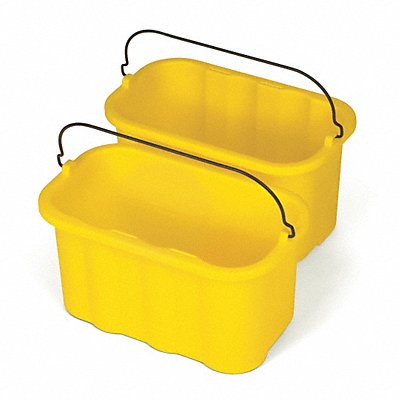Rubbermaid Commercial Products FG9T8200YEL Rubbermaid Caddy: 8 in Ht, 7 1/2 in Overall Lg, 14 in Wd, Yellow  FG9T8200YEL