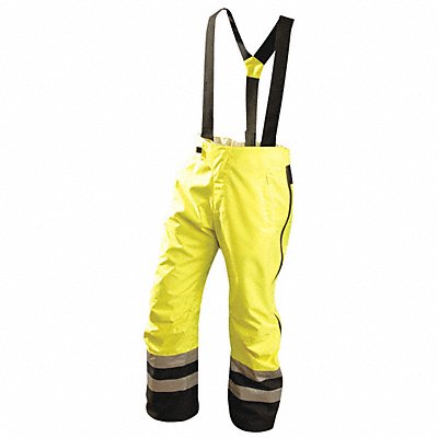 Occunomix SP-BRP-Y4X Occunomix Hi-Visibility Breathable Rain Pants: ANSI Class E, 4XL ( 58 in x 33 in ), Rain Bib Overall  SP-BR