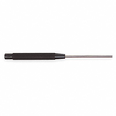 Starrett 248B Starrett Drive Pin Punch: 3/16 in Tip Dia, 8 in Overall Lg, Round, Steel, Flat, SAE  248B