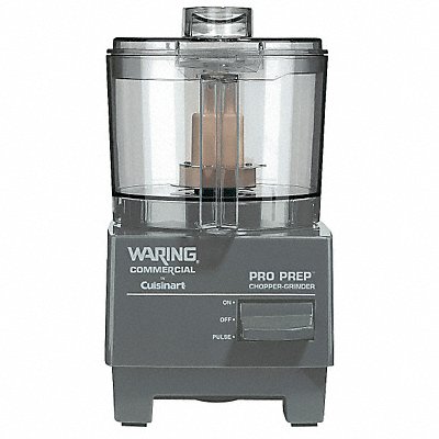 Waring Commercial WCG75 Waring Commercial Food Processor: 0.75 qt Capacity, 3/4 hp Horsepower, 1 Speeds, Polycarbonate/Stainless