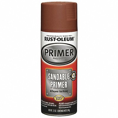 Rust-Oleum 249419 Rust-Oleum Auto Body Sandable Primer: Auto Body Sandable Primer, Exterior/Interior, Red, Solvent, 1  249419