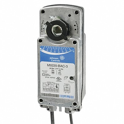 Johnson Controls M9220-AGA-3 Johnson Controls Electric Actuator: Direct Mount, Spring Return, Floating/On/Off, 177 in-lb Torque